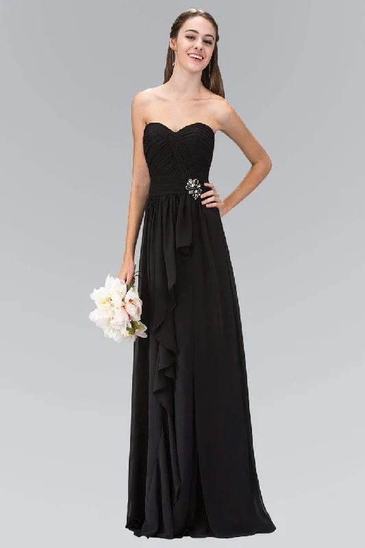 Strapless formal dresses with tulle skirts for a classic prom lookElizabeth K - GL1125 Strapless Ruched Sweetheart Chiffon Dress Strapless formal dresses with tulle skirts for a classic prom lookElizabeth K - GL1125 Strapless Ruched Sweetheart Chiffon Dress