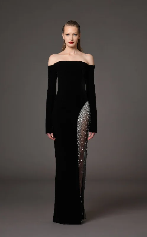 Prom dresses with one - shoulder ruffled straps and geometric patterns for a contemporary and eye - catching formal eventJean Louis Sabaji 600107 Dress Prom dresses with one - shoulder ruffled straps and geometric patterns for a contemporary and eye - catching formal eventJean Louis Sabaji 600107 Dress