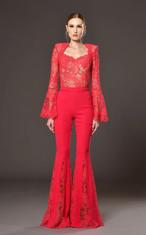 Formal dresses with fringe - trimmed sleeves and wrap - around styles for a bohemian - inspired formal eventJean Louis Sabaji 600837 Jumpsuit Formal dresses with fringe - trimmed sleeves and wrap - around styles for a bohemian - inspired formal eventJean Louis Sabaji 600837 Jumpsuit
