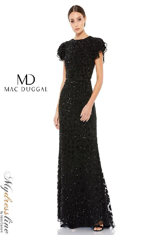 Formal dresses with gathered bodices and wide - leg skirts for a comfortable and stylish silhouetteMac Duggal 10748 Formal dresses with gathered bodices and wide - leg skirts for a comfortable and stylish silhouetteMac Duggal 10748