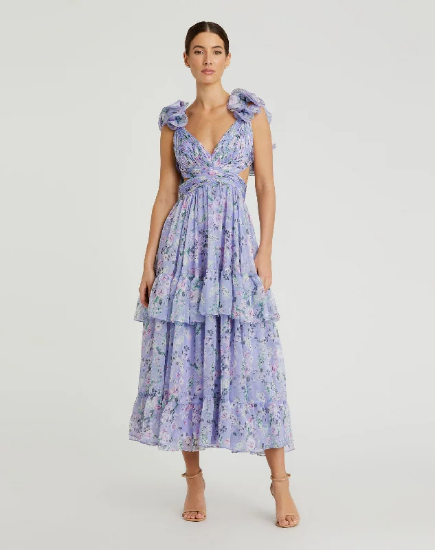 Maxi dresses with cut - out details on the sides for a modern edge Maxi dresses with cut - out details on the sides for a modern edge Mac Duggal 56049 Floral Print Cocktail Midi Dress Maxi dresses with cut - out details on the sides for a modern edge Maxi dresses with cut - out details on the sides for a modern edge Mac Duggal 56049 Floral Print Cocktail Midi Dress