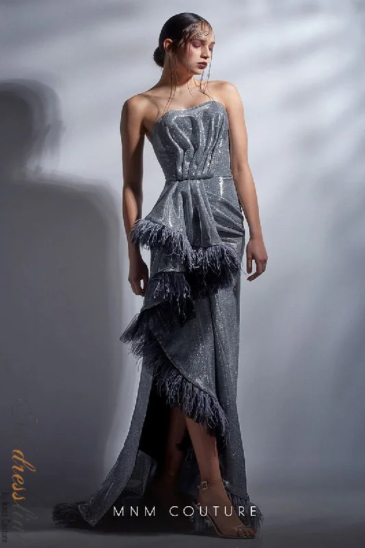 Formal dresses with wrap - around styles and beaded belts for a customized fitMNM Couture G1250 Formal dresses with wrap - around styles and beaded belts for a customized fitMNM Couture G1250