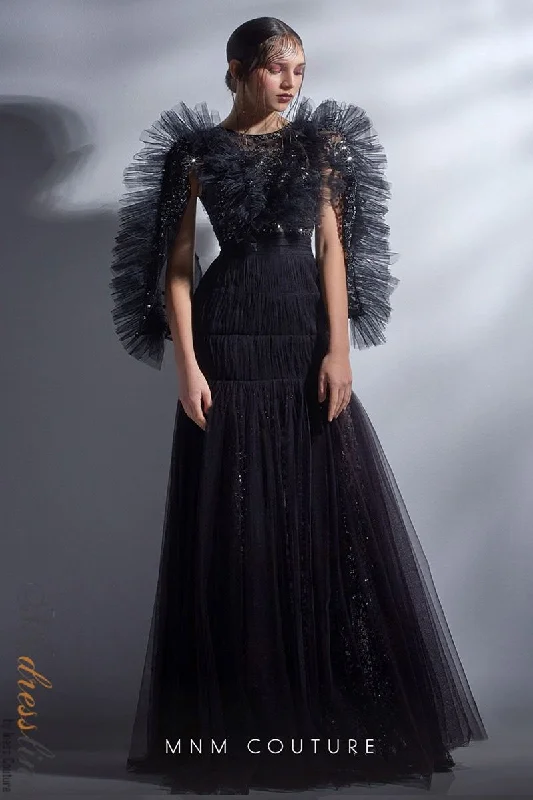 Prom dresses with gathered skirts and crystal - encrusted belts for a luxurious promMNM Couture G1275 Prom dresses with gathered skirts and crystal - encrusted belts for a luxurious promMNM Couture G1275
