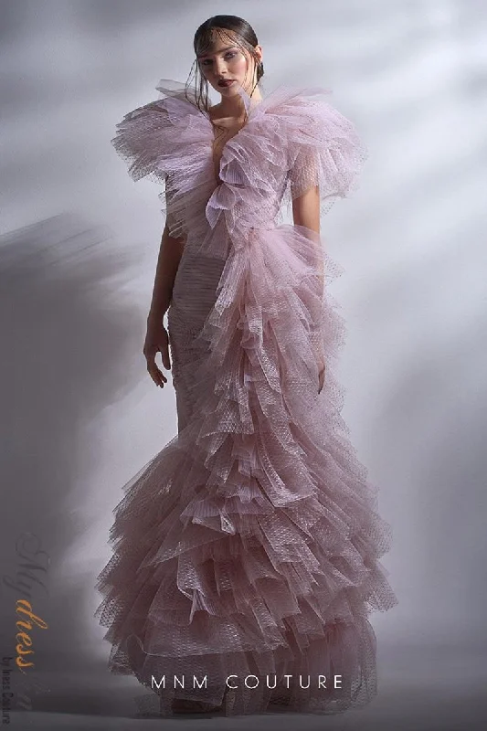 Prom dresses with gathered skirts and crystal - encrusted belts for a luxurious promMNM Couture G1289 Prom dresses with gathered skirts and crystal - encrusted belts for a luxurious promMNM Couture G1289