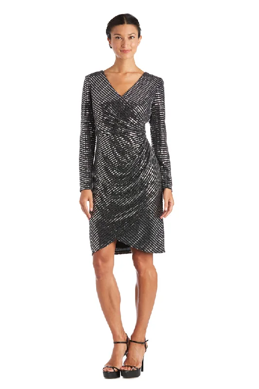 Cocktail dresses with a floral print and a peplum waistNightway 21843 Long Sleeve Metallic Cocktail Short Dress Cocktail dresses with a floral print and a peplum waistNightway 21843 Long Sleeve Metallic Cocktail Short Dress