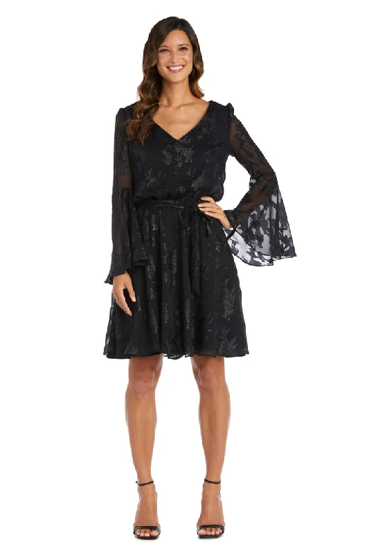 Mini cocktail dresses with a pleated bodice and a spaghetti - strap backNightway 22065 Short Cocktail Long Sleeve Mother of the Bride Dresses Mini cocktail dresses with a pleated bodice and a spaghetti - strap backNightway 22065 Short Cocktail Long Sleeve Mother of the Bride Dresses