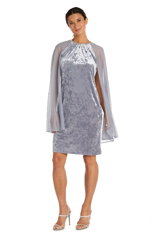 Cocktail dresses with a pleated skirt and a square necklineR&M Richards 2663 Short Cocktail Mother of the Bride Cape Dress Cocktail dresses with a pleated skirt and a square necklineR&M Richards 2663 Short Cocktail Mother of the Bride Cape Dress