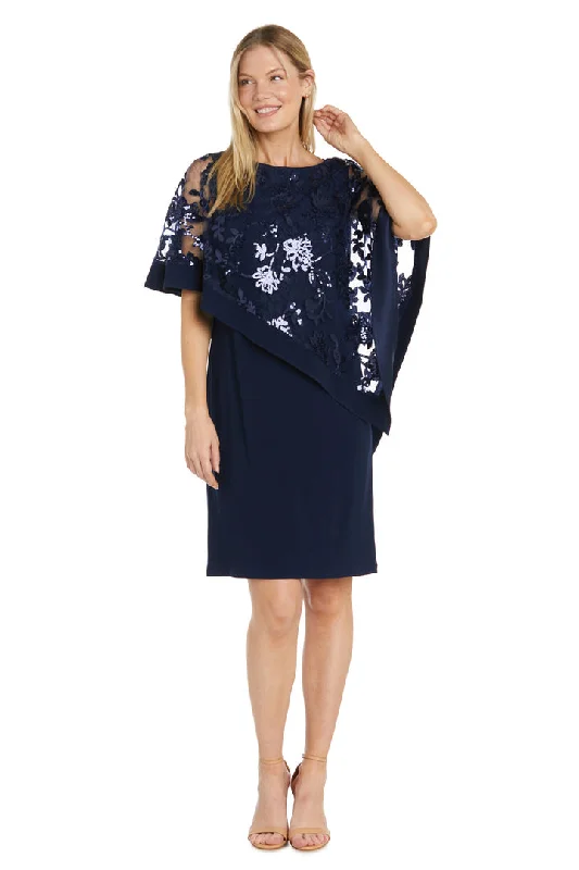 Cocktail dresses with a gathered skirt and a button - down frontR&M Richards 2851 Short Sequin Floral Poncho Mother of the Bride Dress Cocktail dresses with a gathered skirt and a button - down frontR&M Richards 2851 Short Sequin Floral Poncho Mother of the Bride Dress