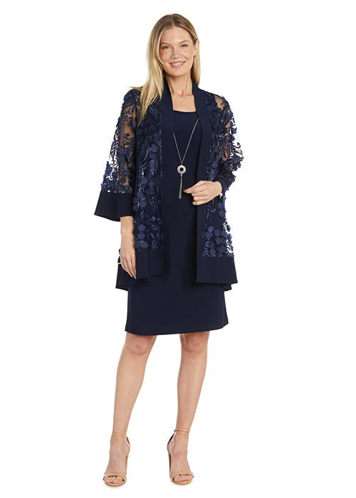 Mini cocktail dresses with a ruffled hem and a solid colorR&M Richards 2862 Short 3D Floral Jacket Mother of the Bride Dress Mini cocktail dresses with a ruffled hem and a solid colorR&M Richards 2862 Short 3D Floral Jacket Mother of the Bride Dress