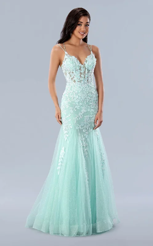 Sheath formal dresses with metallic thread detailing for a modern promStella Couture 24229 Dress Sheath formal dresses with metallic thread detailing for a modern promStella Couture 24229 Dress