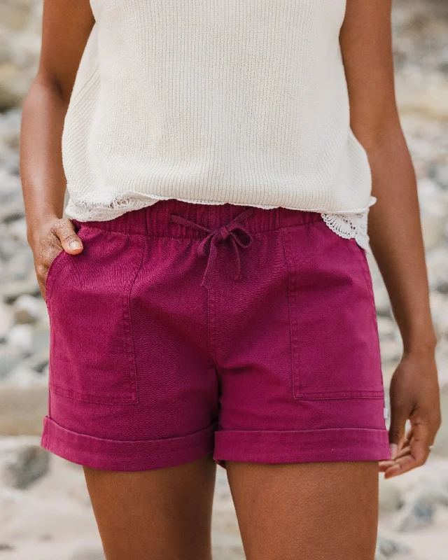Plus Size Women Shorts with a Comfortable and Stylish FitCarriso Organic Cotton Short - Cranberry Plus Size Women Shorts with a Comfortable and Stylish FitCarriso Organic Cotton Short - Cranberry