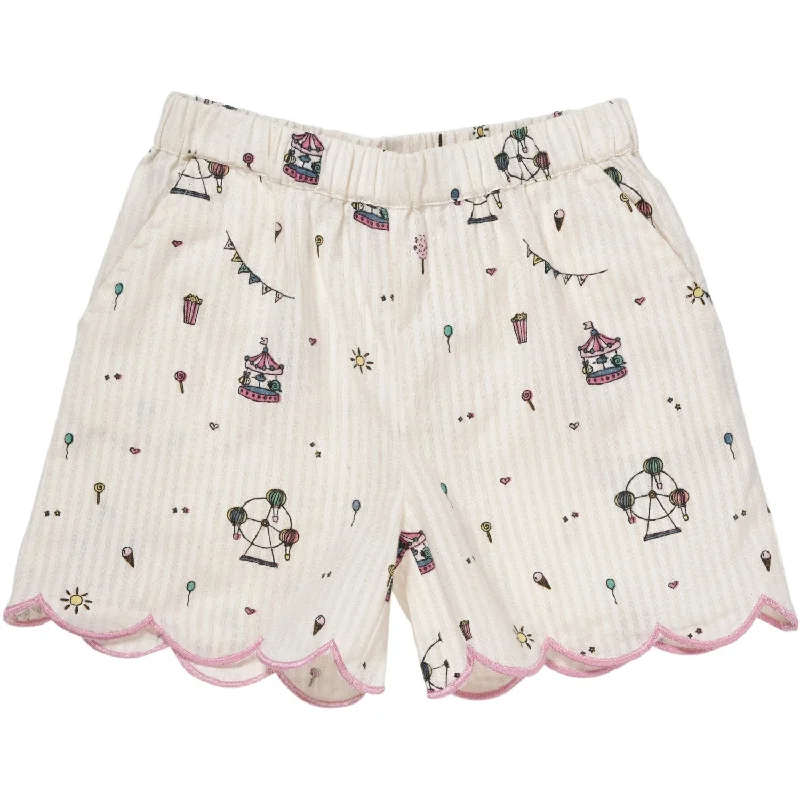 Printed Floral Women Shorts for a Summer - Ready StyleCopenhagen Colors Cream Tivoli Print Printed Shorts W. Deco Edge Printed Floral Women Shorts for a Summer - Ready StyleCopenhagen Colors Cream Tivoli Print Printed Shorts W. Deco Edge
