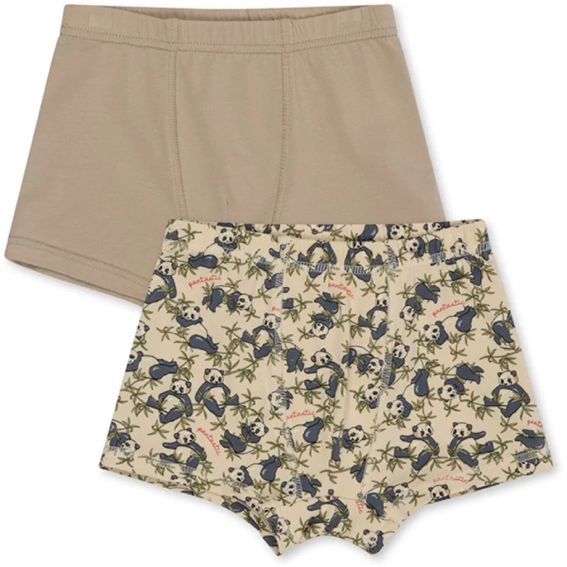 Jeanette Women Shorts with a Soft and Comfortable FeelKonges Sløjd Panda/Oxford Tan Basis 2-pack Boksershorts Jeanette Women Shorts with a Soft and Comfortable FeelKonges Sløjd Panda/Oxford Tan Basis 2-pack Boksershorts