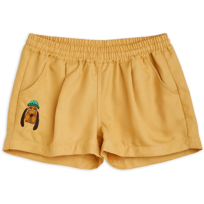 Tie - Waist Women Shorts for a Customizable FitMini Rodini Bloodhound Emb Woven Shorts Beige Tie - Waist Women Shorts for a Customizable FitMini Rodini Bloodhound Emb Woven Shorts Beige