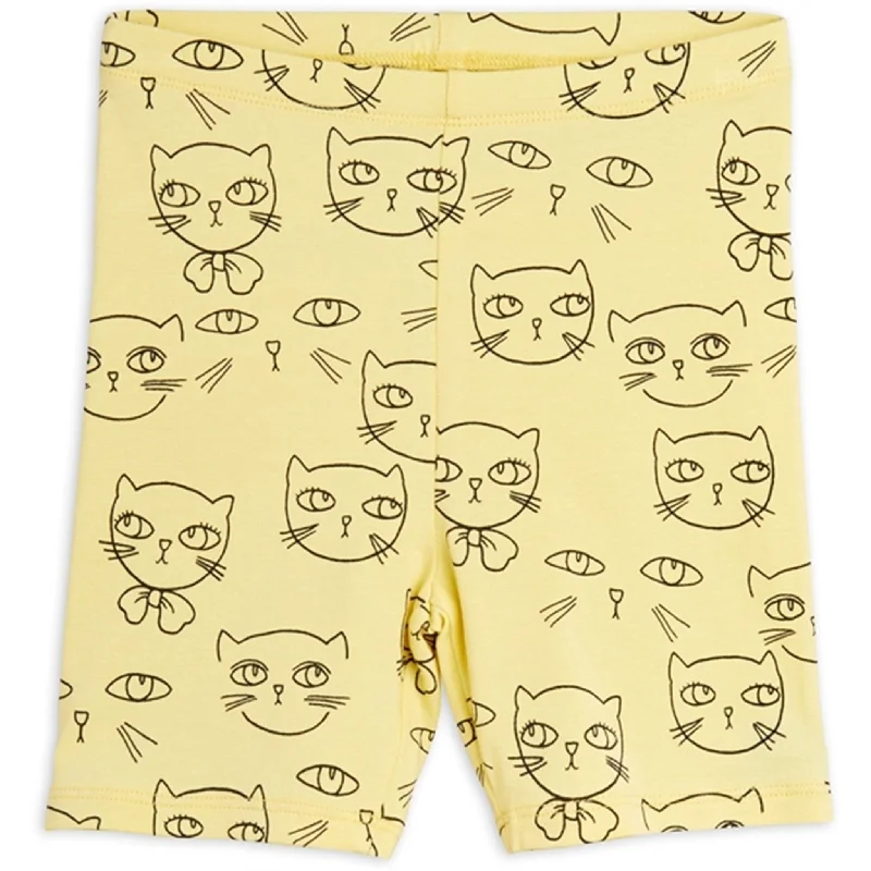 Jeanette Women Shorts with a Soft and Comfortable FeelMini Rodini Yellow Cathlethes Aop Bike Shorts Jeanette Women Shorts with a Soft and Comfortable FeelMini Rodini Yellow Cathlethes Aop Bike Shorts