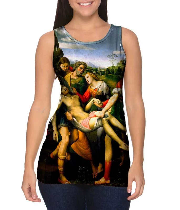 Square Neck Women's Organic Cotton Tank Tops in Earth TonesRaffaello Deposizione - "Olio Su Tavola" (1507) Square Neck Women's Organic Cotton Tank Tops in Earth TonesRaffaello Deposizione - "Olio Su Tavola" (1507)