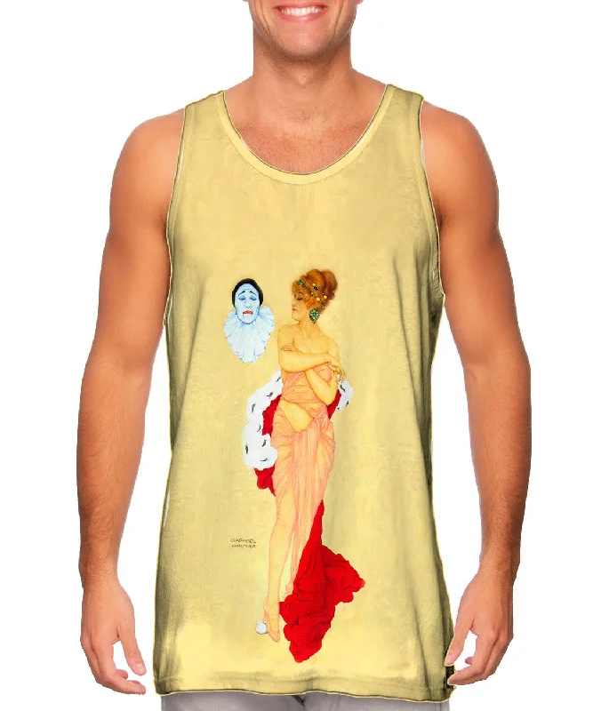 Plus Size Women's Ruffled Hem Tank Tops with Floral PrintsRaphael Kirchner - "Pride" Plus Size Women's Ruffled Hem Tank Tops with Floral PrintsRaphael Kirchner - "Pride"