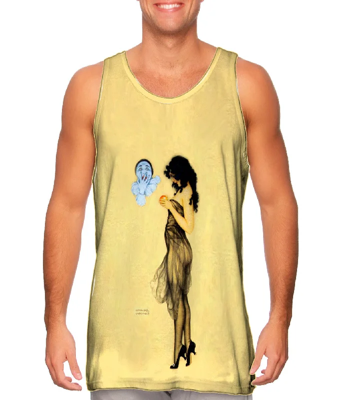 Plus Size Women's Embroidered Tank Tops in Boho StylesRaphael Kirchner - "Temptation" Plus Size Women's Embroidered Tank Tops in Boho StylesRaphael Kirchner - "Temptation"