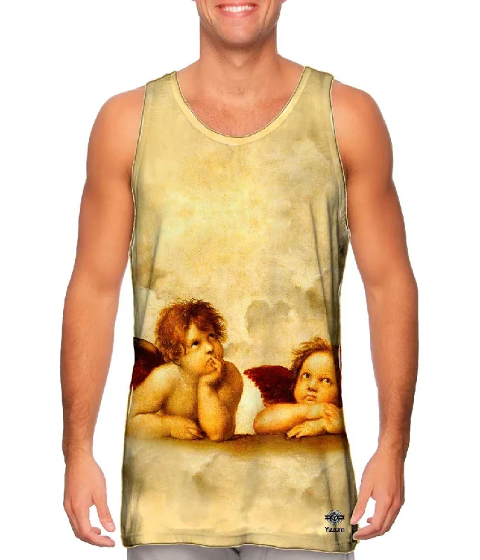 Women's Spaghetti Strap Tank Tops with Geometric PatternsRaphael - "Sistine Madonna Group Of Angels" Women's Spaghetti Strap Tank Tops with Geometric PatternsRaphael - "Sistine Madonna Group Of Angels"