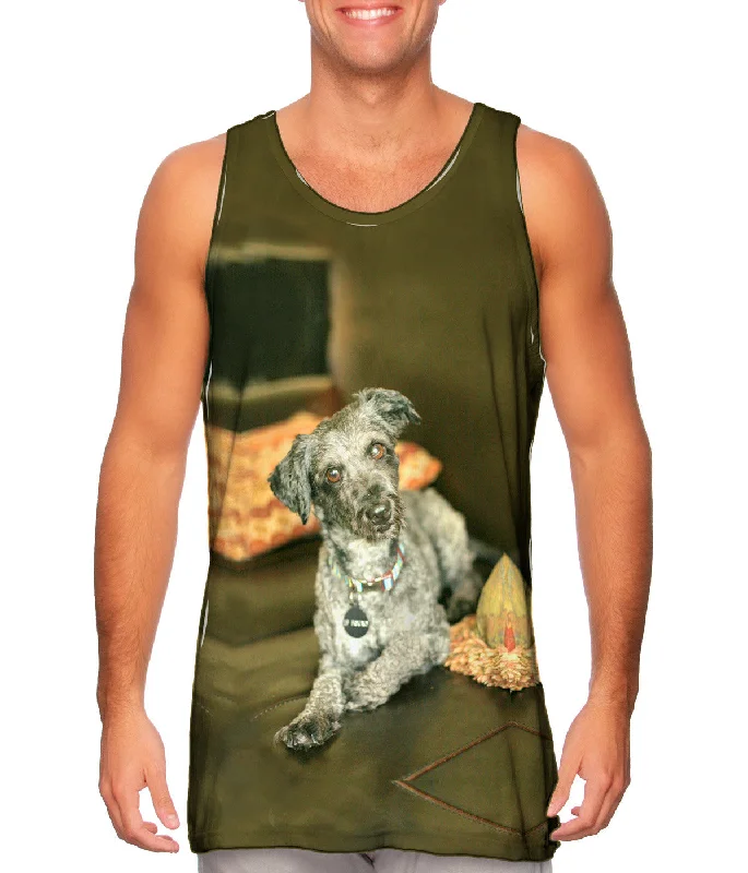 Crew Neck Women's Sustainable Tank Tops Made from Recycled MaterialsShaggy Schnauzer Crew Neck Women's Sustainable Tank Tops Made from Recycled MaterialsShaggy Schnauzer