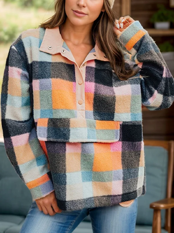 Maternity Bodysuits for Expecting Mothers' ComfortColor Block Half Snap Long Sleeve Sweatshirt Maternity Bodysuits for Expecting Mothers' ComfortColor Block Half Snap Long Sleeve Sweatshirt