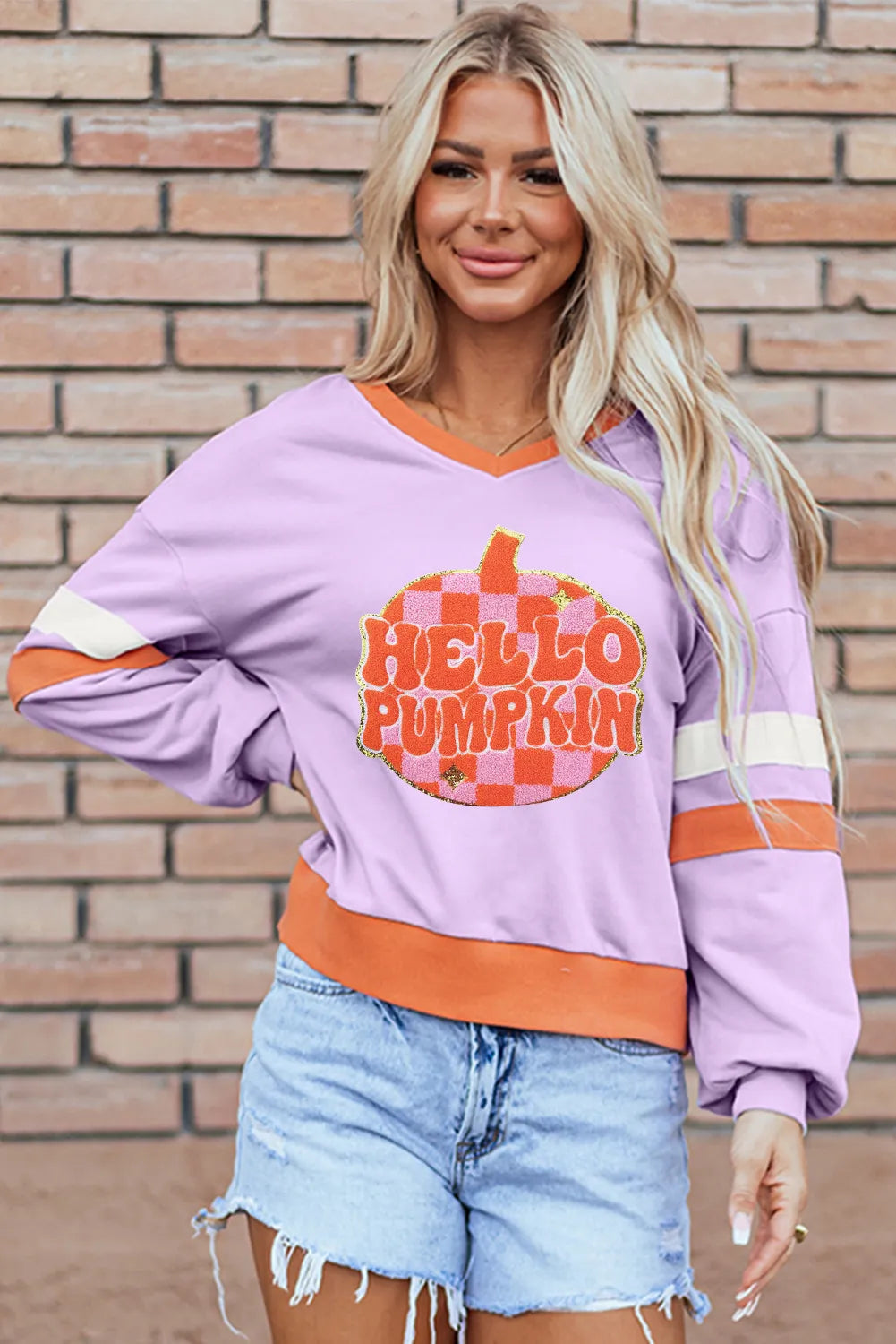 Seamless Bodysuits for a Smooth Underwear LookContrast V-Neck Long Sleeve Sweatshirt Seamless Bodysuits for a Smooth Underwear LookContrast V-Neck Long Sleeve Sweatshirt