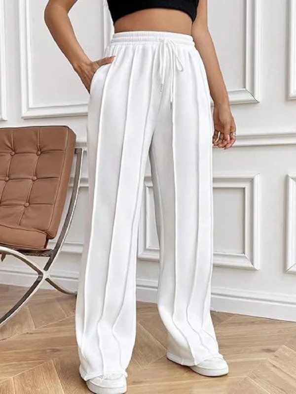 Metallic Bodysuits for a Glitzy and Glamorous Night OutDrawstring Wide Leg Pants with Pockets Metallic Bodysuits for a Glitzy and Glamorous Night OutDrawstring Wide Leg Pants with Pockets