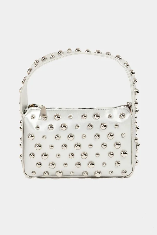 Organic Cotton Bodysuits for an Eco - Friendly and Comfortable OptionFame Ball Studded Square Handbag Organic Cotton Bodysuits for an Eco - Friendly and Comfortable OptionFame Ball Studded Square Handbag