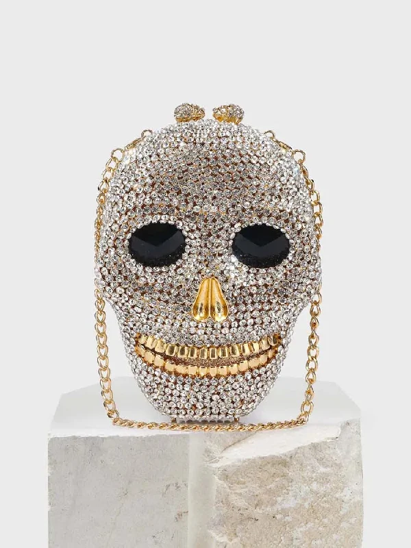 Metallic Bodysuits for a Glitzy and Glamorous Night OutRhinestone Skull Head Clutch Bag Metallic Bodysuits for a Glitzy and Glamorous Night OutRhinestone Skull Head Clutch Bag